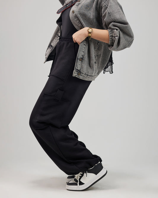 Urban Soft Cargo Pants Black