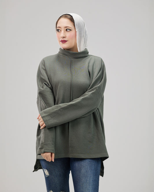 Cozy Flow Top B Green