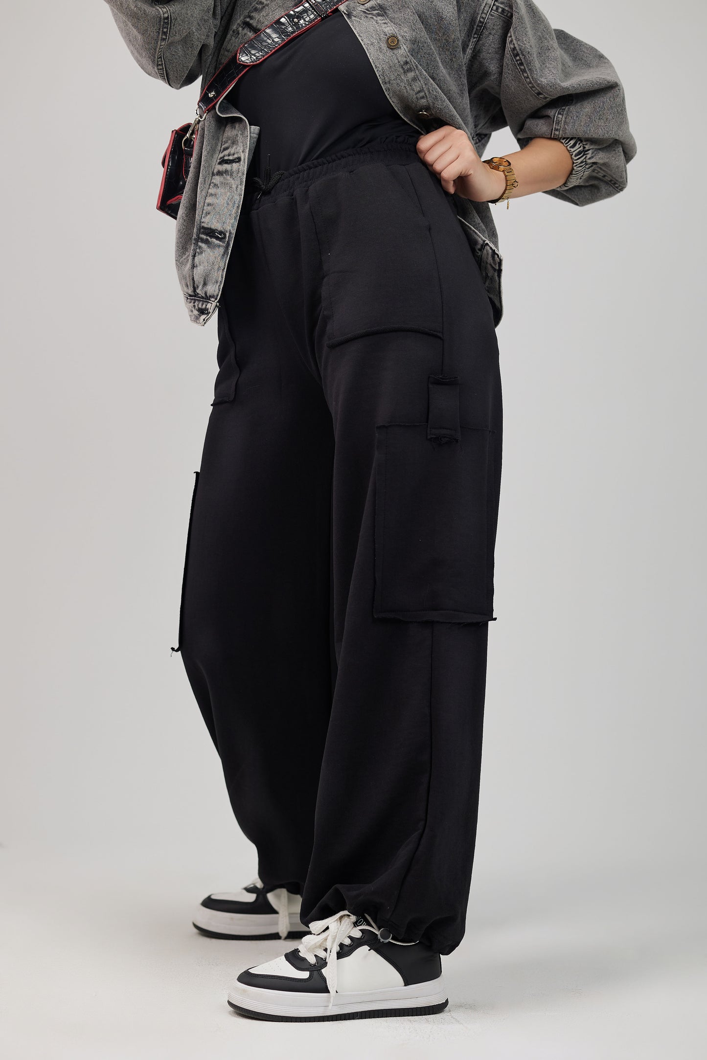 Urban Soft Cargo Pants Black