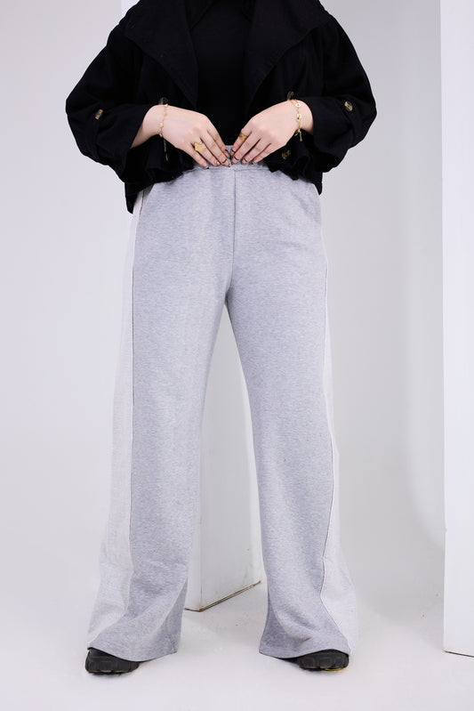 Soft Line Wide Pants Gray